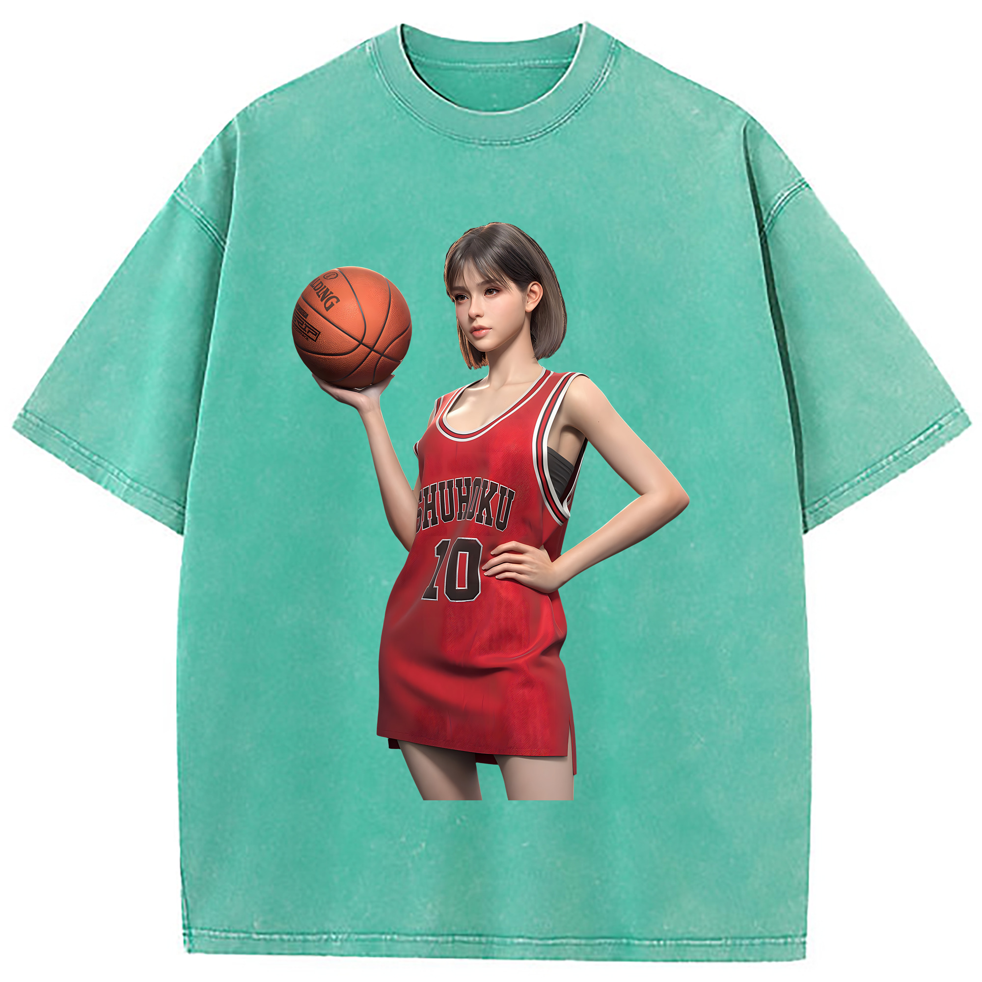 （画像用） SLAM DUNK／スラムダンク 綿100% ヴィンテージ風 半袖Tシャツ（フロントプリント）